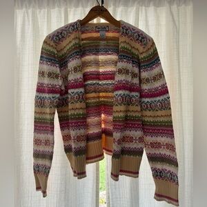 Tiara International Multicolor Patterned Cardigan